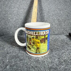 Maxwell House Vintage Americana Coffee Mug Houston Harvest 1951 Scenes 31846